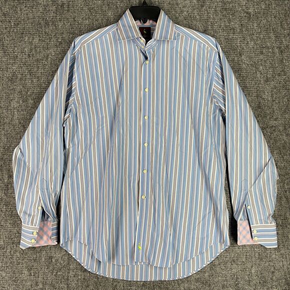 Tailorbyrd Shirt Mens‎ Large Regular Fit Button-Up Long-Sleeve Long Staple - Picture 1 of 11